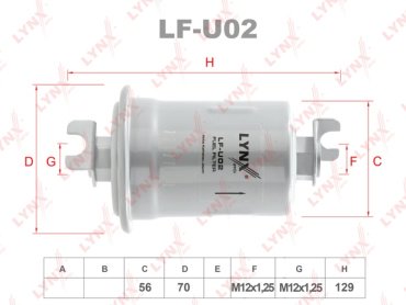 LYNXauto топливный фильтр LF-U02 купить,3593