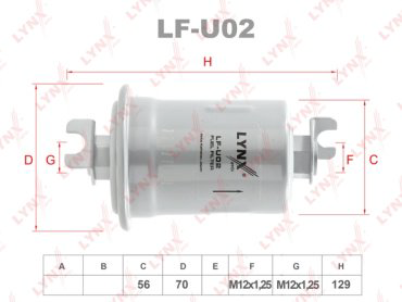 LYNXauto топливный фильтр LF-U02 купить,3593