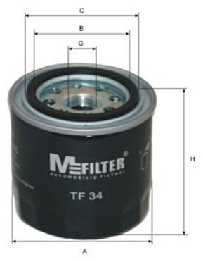 MFilter масляный фильтр TF34 купить,NaN
