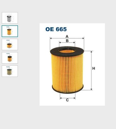 FILTRON масляный фильтр OE 665 купить,2799