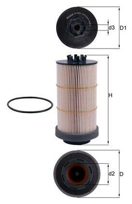 MAHLE топливный фильт KX 80/1D купить,NaN