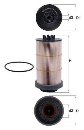 MAHLE топливный фильт KX 80/1D купить,NaN