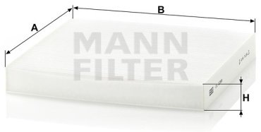 MANN-FILTER салонный фильтр CU2358 купить,NaN