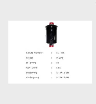 SAKURA топливный фильтр FS-1115 купить,8781