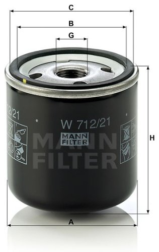 MANN-FILTER масляный фильтр W712/21 купить,4945