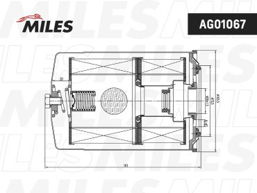 MILES масляный фильтр AFOS060 купить,NaN