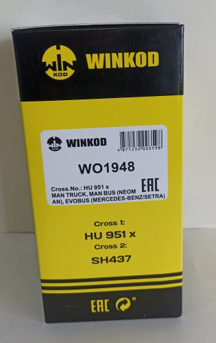 Winkod масляный фильтр WO1948 купить,1899