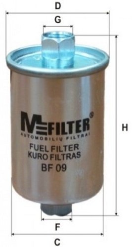MFilter топливный фильтр BF09 купить,3045