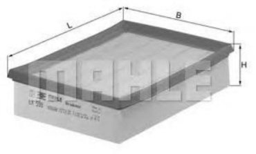 MAHLE воздушный фильтр LX 598 купить,NaN