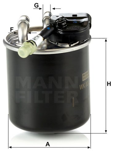 MANN-FILTER топливный фильтр WK 820/17 купить,NaN