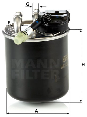 MANN-FILTER топливный фильтр WK 820/17 купить,NaN