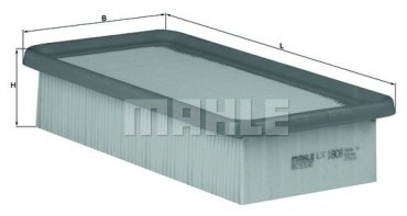 MAHLE воздушный фильтр LX 1808