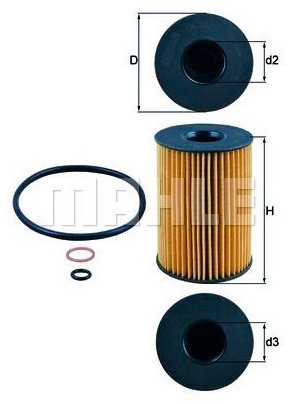 MAHLE масляный фильтр OX 353/7D купить,NaN