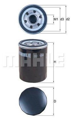 MAHLE масляный фильтр OC 194 - ForteMarket MAHLE масляный фильтр OC 194 купить,NaN