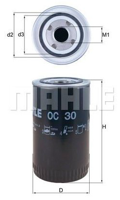 MAHLE масляный фильтр OC 30 - ForteMarket MAHLE масляный фильтр OC 30 купить,NaN