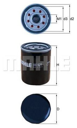 MAHLE масляный фильтр OC 521 купить,NaN