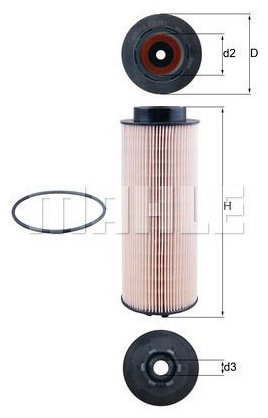 MAHLE топливный фильтр KX 261D купить,NaN