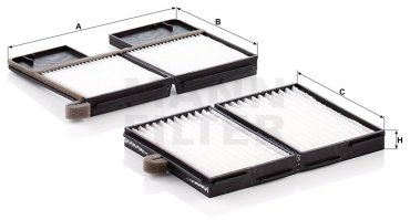 MANN-FILTER салонный фильтр CU21001-2 купить,NaN