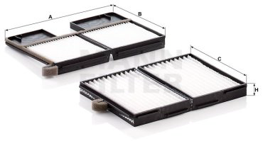MANN-FILTER салонный фильтр CU21001-2 купить,NaN