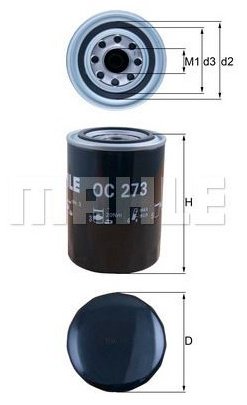 MAHLE воздушный фильтр OC 273 купить,NaN