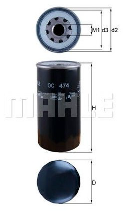 MAHLE масляный фильтр OC 474 - ForteMarket MAHLE масляный фильтр OC 474 купить,NaN