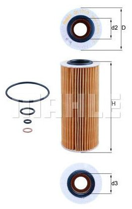 MAHLE масляный фильтр OX 177/3D купить,NaN