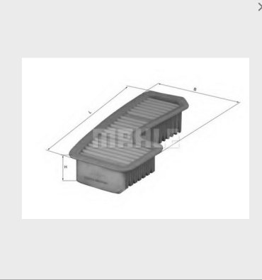 MAHLE воздушный фильтр LX 1936