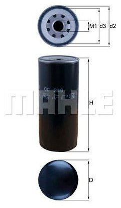 MAHLE масляный фильтр OC 246 - ForteMarket MAHLE масляный фильтр OC 246 купить,6184