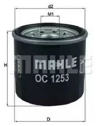 MAHLE масляный фильтр OC1253 купить,NaN