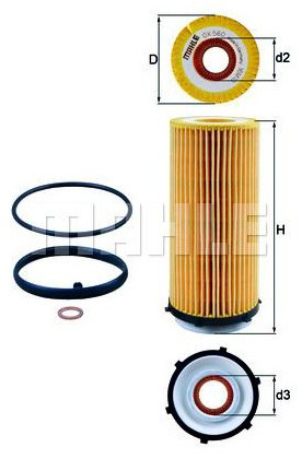 MAHLE масляный фильтр OX 560D купить,NaN