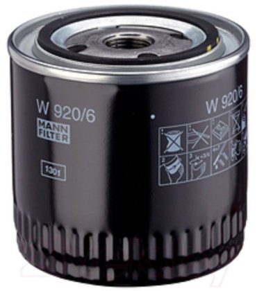 MANN-FILTER масляный фильтр W920/6