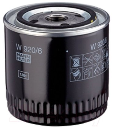 MANN-FILTER масляный фильтр W920/6 купить,5609