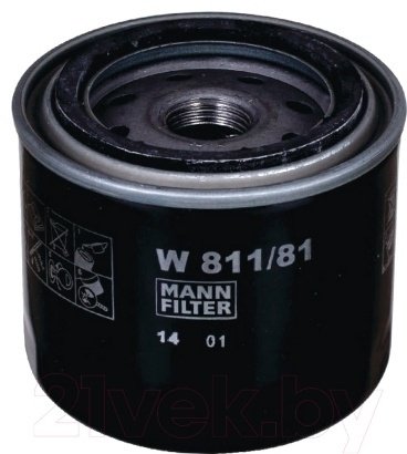 MANN-FILTER масляный фильтр 811\81 купить,NaN
