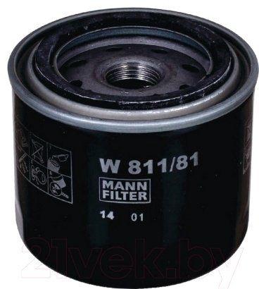 MANN-FILTER масляный фильтр 811\81 купить,NaN
