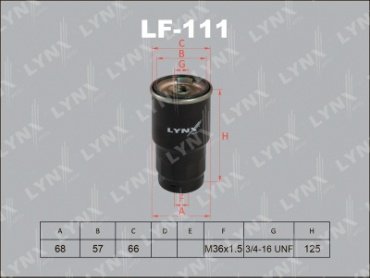 LYNXauto топливный фильтр LF-111 купить,NaN