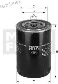 MANN FILTER Фильтр Масляный Двигателя W9066 купить,NaN