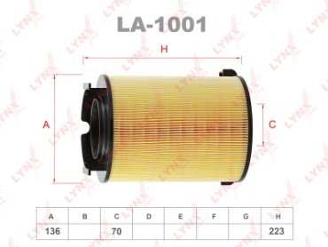 LYNXauto воздушный фильтр LA-1001 купить,6499