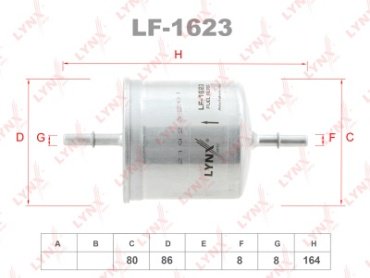 LYNXauto топливный фильтр LF-1623 купить,NaN