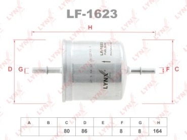 LYNXauto топливный фильтр LF-1623 купить,NaN