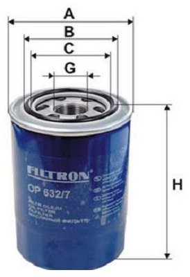 FILTRON масляный фильтр OP632/7