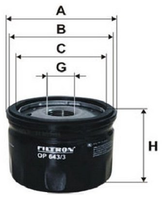 FILTRON масляный фильтр OP643/3 купить,2725