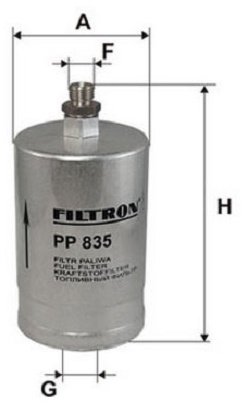 FILTRON топливный фильтр PP835 - ForteMarket FILTRON топливный фильтр PP835 купить,NaN