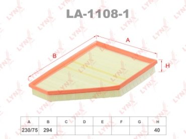 LYNXauto воздушный фильтр LA-1108-1
