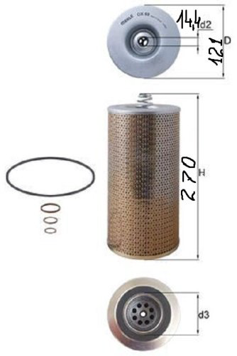 MAHLE масляный фильтр OX69D