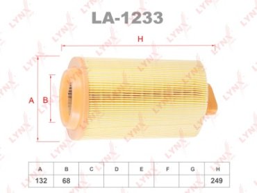 LYNXauto воздушный фильтр LA-1233 купить,NaN