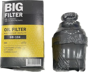 BIG FILTER масляный фильтр GB-104