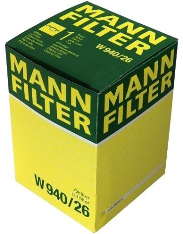 MANN-FILTER масляный фильтр W940/26