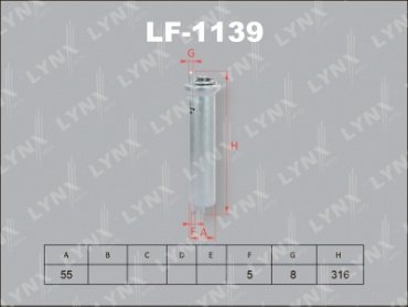 LYNXauto топливный фильтр LF-1139