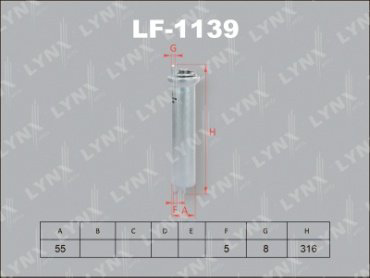 LYNXauto топливный фильтр LF-1139