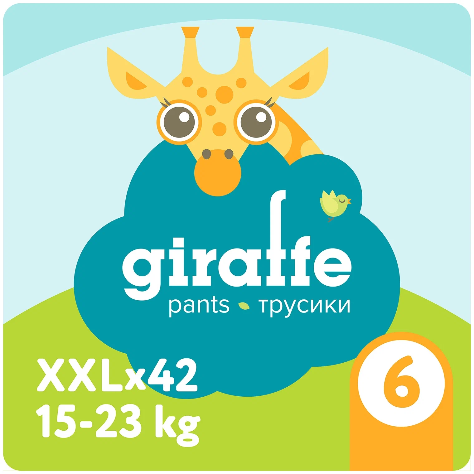 Подгузники-трусики Lovular Giraffe XXL 15-23 кг 42 шт купить,0